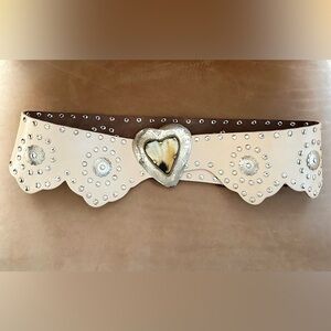 Free People Wildheart Studded Leather Belt Size M/L